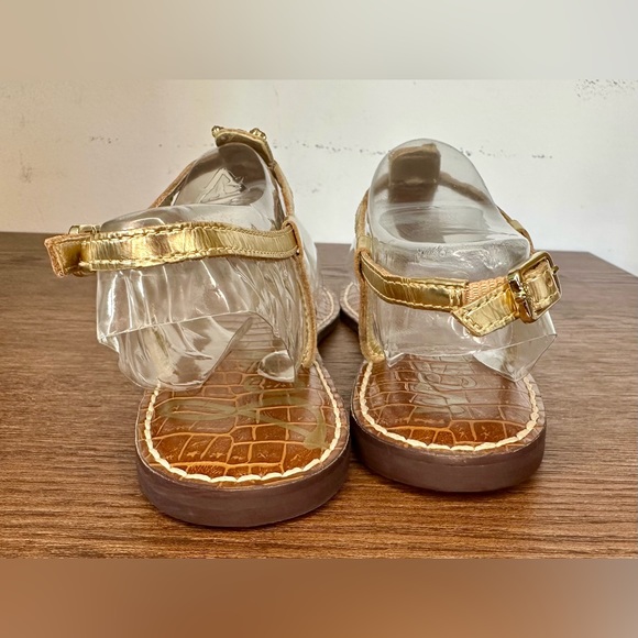 Sam Edelman Gwyneth Sandal Gold Size 7 - Picture 6 of 8